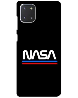Чехол для Samsung Galaxy Note 10 Lite с картинкой «NASA — классика Red Blue» Чехол для Samsung Galaxy Note 10 Lite с картинкой «NASA — классика Red Blue»
