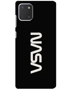 Чехол для Samsung Galaxy Note 10 Lite с картинкой «NASA — вертикальный логотип»