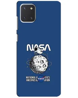 Чехол для Samsung Galaxy Note 10 Lite с картинкой «NASA — лунная миссия»