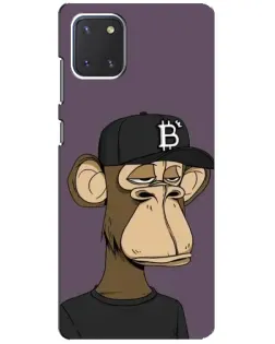 Чехол для Samsung Galaxy Note 10 Lite с картинкой «Bored Ape в кепке»