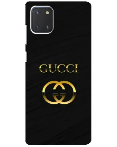 Чехол для Samsung Galaxy Note 10 Lite с картинкой «Золотой логотип Gucci»