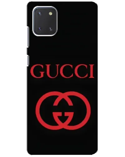 Чехол для Samsung Galaxy Note 10 Lite с картинкой «Gucci — красный логотип»