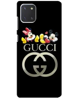 Чехол для Samsung Galaxy Note 10 Lite с картинкой «Gucci — герои Disney»