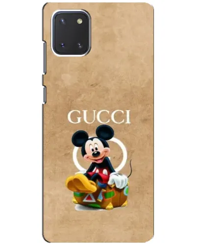 Чехол для Samsung Galaxy Note 10 Lite с картинкой «Микки Маус Gucci — крафт»