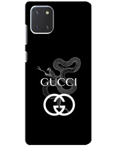 Чехол для Samsung Galaxy Note 10 Lite с картинкой «Gucci — серебряная змея»