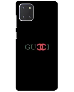 Чехол для Samsung Galaxy Note 10 Lite с картинкой «Gucci — красный градиент»