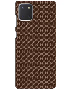 Чехол для Samsung Galaxy Note 10 Lite с картинкой «Gucci — шоколадная сетка»
