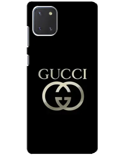 Чехол для Samsung Galaxy Note 10 Lite с картинкой «Gucci — золото на черном» Чехол для Samsung Galaxy Note 10 Lite с картинкой «Gucci — золото на черном»