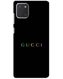 Чехол для Samsung Galaxy Note 10 Lite с картинкой «Gucci — неоновый минимализм»