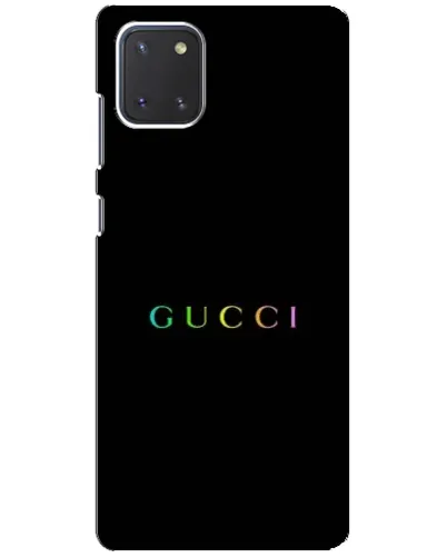 Чехол для Samsung Galaxy Note 10 Lite с картинкой «Gucci — неоновый минимализм» Чехол для Samsung Galaxy Note 10 Lite с картинкой «Gucci — неоновый минимализм»