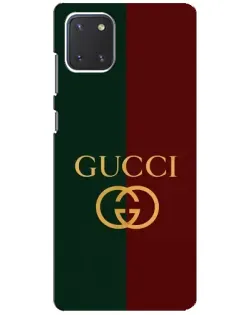 Чехол для Samsung Galaxy Note 10 Lite с картинкой «Gucci — темно-зеленый градиент»