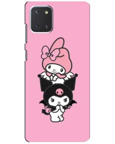 Чехол для Samsung Galaxy Note 10 Lite с картинкой «My Melody и Kuromi»