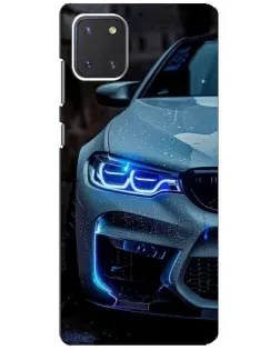 Чохол для Samsung Galaxy Note 10 Lite з картинкою «Погляд BMW з синіми фарами» Чохол для Samsung Galaxy Note 10 Lite з картинкою «Погляд BMW з синіми фарами»