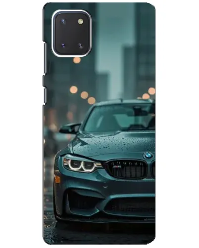 Чохол для Samsung Galaxy Note 10 Lite з картинкою «BMW у вогнях міста»