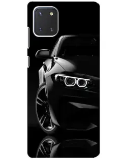 Чохол для Samsung Galaxy Note 10 Lite з картинкою «Чорна BMW — профіль»