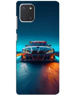 Чохол для Samsung Galaxy Note 10 Lite з картинкою «BMW — вогні неону»