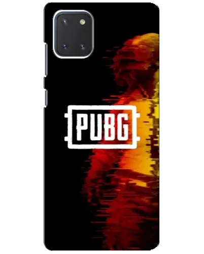 Чехол для Samsung Galaxy Note 10 Lite с картинкой «Яркий логотип PUBG»