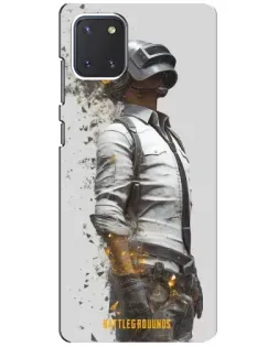 Чехол для Samsung Galaxy Note 10 Lite с картинкой «PUBG — боец в пыли»