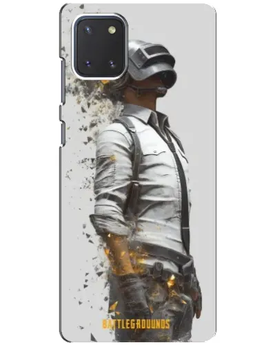 Чехол для Samsung Galaxy Note 10 Lite с картинкой «PUBG — боец в пыли»