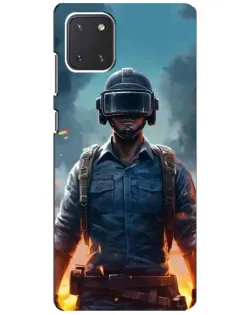Чехол для Samsung Galaxy Note 10 Lite с картинкой «PUBG — реалистичный герой»