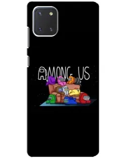 Чохол для Samsung Galaxy Note 10 Lite з картинкою «Логотип Among Us»