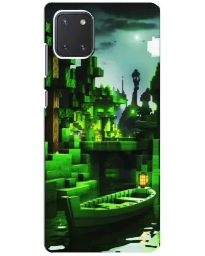 Чехол для Samsung Galaxy Note 10 Lite с картинкой «Minecraft лесной пейзаж»