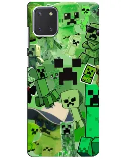 Чехол для Samsung Galaxy Note 10 Lite с картинкой «Криперы Minecraft» Чехол для Samsung Galaxy Note 10 Lite с картинкой «Криперы Minecraft»