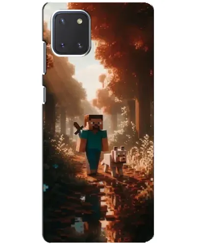 Чехол для Samsung Galaxy Note 10 Lite с картинкой «Стив в лесу»