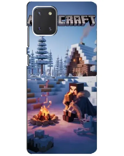 Чехол для Samsung Galaxy Note 10 Lite с картинкой «Зимний Minecraft»