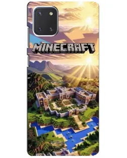 Чехол для Samsung Galaxy Note 10 Lite с картинкой «Minecraft панорама»