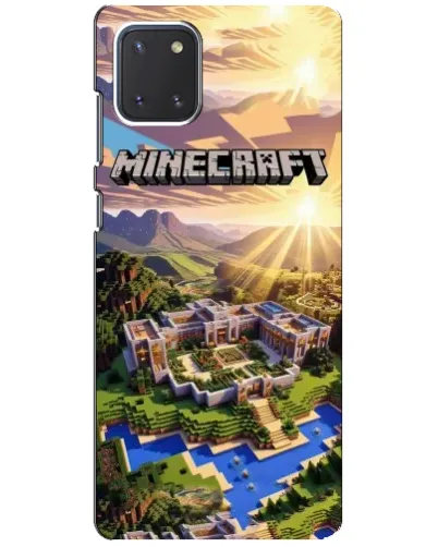 Чехол для Samsung Galaxy Note 10 Lite с картинкой «Minecraft панорама»