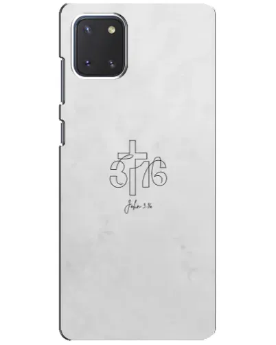 Чехол для Samsung Galaxy Note 10 Lite с картинкой «Иоанна 3:16 Крест» Чехол для Samsung Galaxy Note 10 Lite с картинкой «Иоанна 3:16 Крест»