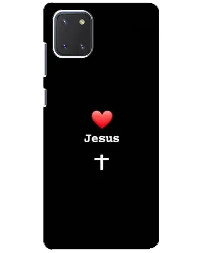 Чехол для Samsung Galaxy Note 10 Lite с картинкой «Сердце - Jesus» Чехол для Samsung Galaxy Note 10 Lite с картинкой «Сердце - Jesus»