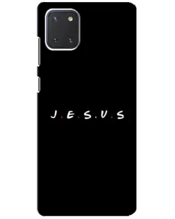 Чехол для Samsung Galaxy Note 10 Lite с картинкой «Точки веры J.E.S.U.S.»