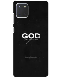 Чехол для Samsung Galaxy Note 10 Lite с картинкой «GOD — Бог над всем»