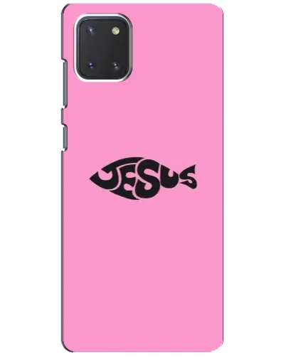 Чехол для Samsung Galaxy Note 10 Lite с картинкой «Розовый символ Jesus» Чехол для Samsung Galaxy Note 10 Lite с картинкой «Розовый символ Jesus»