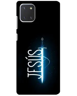 Чехол для Samsung Galaxy Note 10 Lite с картинкой «Меч Духа Jesus»