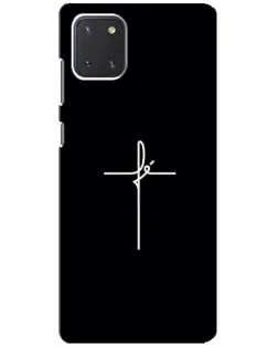 Чехол для Samsung Galaxy Note 10 Lite с картинкой «Тонкий крест»