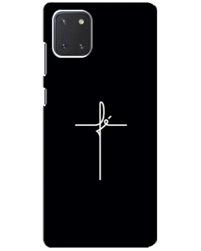 Чехол для Samsung Galaxy Note 10 Lite с картинкой «Тонкий крест» Чехол для Samsung Galaxy Note 10 Lite с картинкой «Тонкий крест»