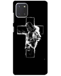 Чехол для Samsung Galaxy Note 10 Lite с картинкой «Сияющий крест Jesus»