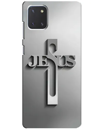 Чехол для Samsung Galaxy Note 10 Lite с картинкой «Металлический крест Jesus» Чехол для Samsung Galaxy Note 10 Lite с картинкой «Металлический крест Jesus»