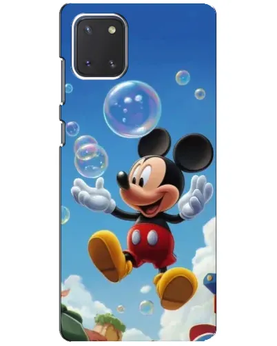 Чехол для Samsung Galaxy Note 10 Lite с картинкой «Mickey и мыльные пузыри»
