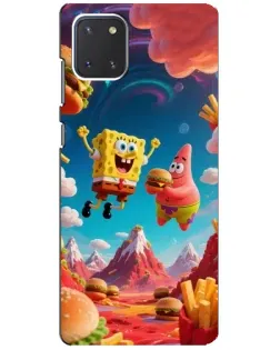 Чехол для Samsung Galaxy Note 10 Lite с картинкой «Космический фастфуд»