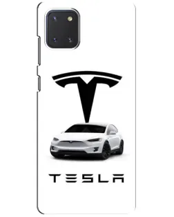 Чохол для Samsung Galaxy Note 10 Lite з картинкою «Tesla White Style»