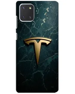 Чохол для Samsung Galaxy Note 10 Lite з картинкою «Мармурова Tesla Gold»