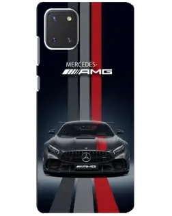 Чохол для Samsung Galaxy Note 10 Lite з картинкою «Mercedes — білий карбон»