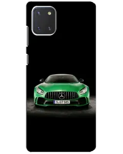 Чохол для Samsung Galaxy Note 10 Lite з картинкою «Mercedes — неоновий лого»