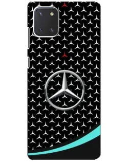 Чохол для Samsung Galaxy Note 10 Lite з картинкою «Mercedes — бірюзовий акцент»