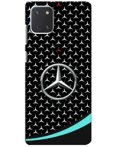 Чохол для Samsung Galaxy Note 10 Lite з картинкою «Mercedes — бірюзовий акцент»