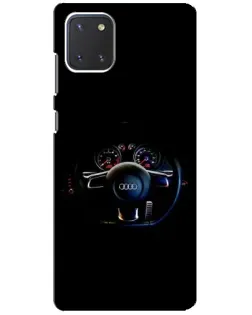 Чохол для Samsung Galaxy Note 10 Lite з картинкою «Салон Audi — кермо»